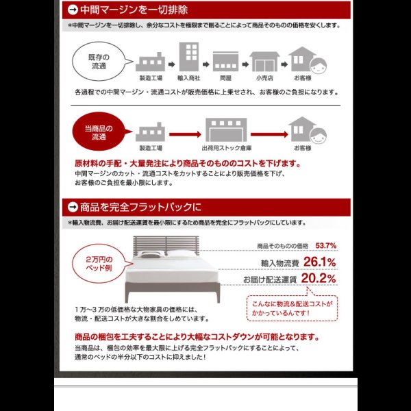 画像14: 衣装ケース対応大容量収納チェストベッド【Zebulon】ゼブロン (14)