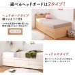 画像18: 棚の有無が選べるショート丈頑丈チェストベッド【Blanche】ブランシュ (18)