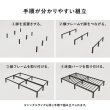 画像6: ネジ不要設計シンプルヘッドレススチールベッド【Moses】 (6)
