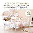 画像7: リボンデザイン姫系プリンセスベッド【Moira】 高さ調整付き (7)