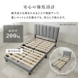 画像10: ホテルライクデザインファブリックベッド【Lucie】すのこ仕様 (10)