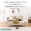 画像3: 幅広座面でゆったりごろ寝【Colin】ミニクッション付き 無料開梱設置付き (3)