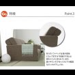 画像11: 日本製：組み合わせて大型サイズになるソファーベッド【極楽】 (11)