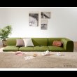 画像11: 和楽のIMONIA カバーリングフロアコーナーソファセット (11)
