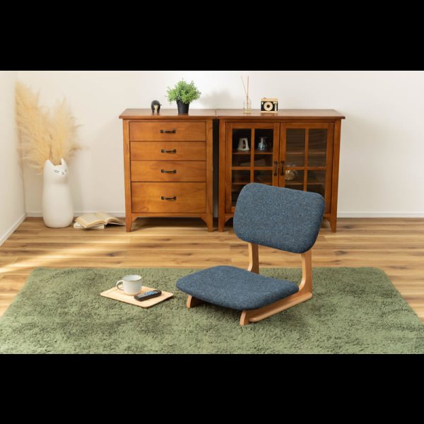 画像4: 天然木仕様こたつにも合わせて使えるフロアチェア【Gordon】 (4)