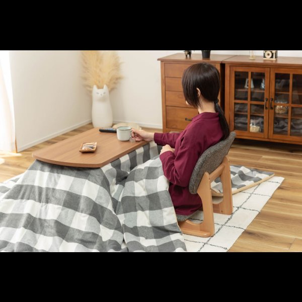 画像23: 天然木仕様こたつにも合わせて使えるフロアチェア【Gordon】 (23)