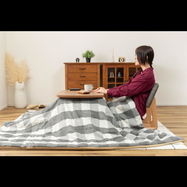 画像25: 天然木仕様こたつにも合わせて使えるフロアチェア【Gordon】 (25)