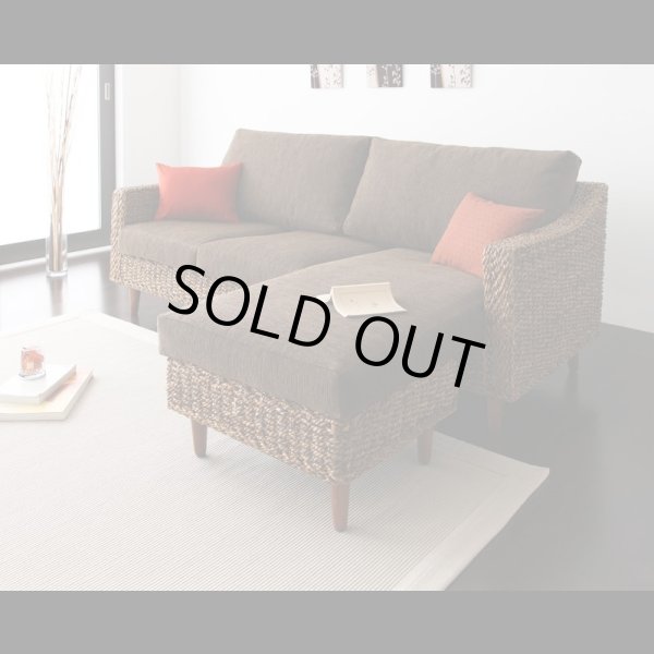 画像3: アジアン家具アバカシリーズ【Parama】パラマ　コーナーカウチソファ／W120テーブル (3)