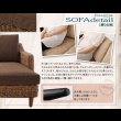 画像14: アジアン家具アバカシリーズ【Parama】パラマ　コーナーカウチソファ／W120テーブル (14)