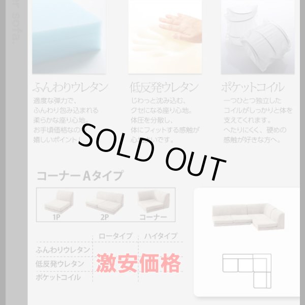 画像27: 【値下げしました！】カバーリングフロアコーナーソファ【COLTY】コルティ (27)