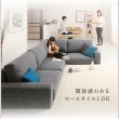 画像8: 背もたれの高さが選べるファブリック仕様本格フロアコーナーソファ【Coleus】コリウス (8)