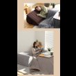画像4: こたつに合わせるリクライニング付きフロアコーナーソファ【Sarah】 (4)