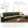 画像4: ハイバックも選べるファブリック仕様フロアコーナーソファ【Saffron】サフラン (4)