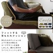 画像5: 木製フレームファブリックソファ３人掛け＆テーブルオットマン【Enola】 (5)