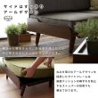 画像7: 木製フレームファブリックソファ３人掛け＆テーブルオットマン【Enola】 (7)