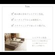 画像4: もこもこブークレ生地の可愛いコーナーローソファ3点セット【Arlene】日本製 (4)