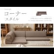 画像7: もこもこブークレ生地の可愛いコーナーローソファ3点セット【Arlene】日本製 (7)