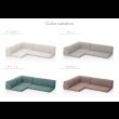 画像15: もこもこブークレ生地の可愛いコーナーローソファ3点セット【Arlene】日本製 (15)