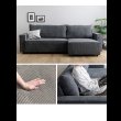 画像3: 収納庫付きコーデュロイ生地カウチソファベッド (3)