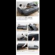 画像5: 収納庫付きコーデュロイ生地カウチソファベッド (5)