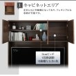 画像6: ハイタイプテレビボード【Glass line】グラスライン　壁面収納シリーズ家具 (6)