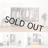 画像: シンプルで使いやすいワードローブ 引き出し収納付き　幅89