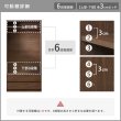 画像9: シンプルで使いやすいワードローブ 引き出し収納付き　幅89 (9)