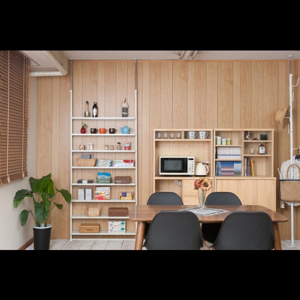 画像8: 日本製突っ張り棚　薄型オープンラック【Dorgo】 (8)