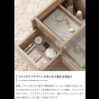 画像4: ガラステーブルがおしゃれなセンターテーブル兼ドレッサー【Mikael】 (4)