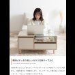 画像8: ガラステーブルがおしゃれなセンターテーブル兼ドレッサー【Mikael】 (8)
