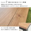 画像4: ロッジ風天然木採用！スリムこたつテーブル【Roman】 (4)