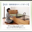 画像16: シンプル＆スリム棚付きチェスト型畳ベッド (16)