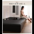 画像15: 日本製美草畳仕様：ヘッドレスデザインモダン畳ベッド【神楽】かぐら (15)