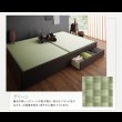画像20: 日本製美草畳仕様：ヘッドレスデザインモダン畳ベッド【神楽】かぐら (20)