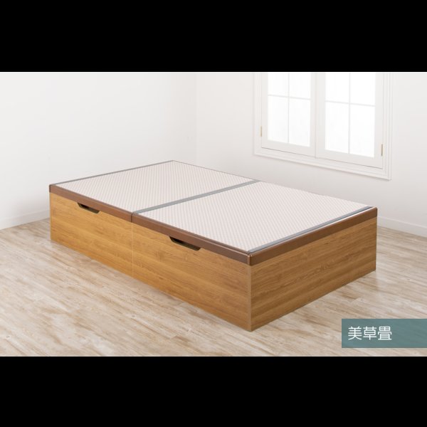 画像11: ヘッドレス仕様国産跳ね上げ式畳ベッド【昇月】選べる畳・ロングサイズも (11)