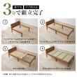 画像7: 畳も布団も干せる簡単組立畳ベッド シングル【綾匠】モダン棚コンセント付き (7)