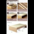 画像8: ベンチにもなるヘッドレス仕様高さ調節付き畳ベッド【榛瑠】ハル (8)