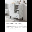 画像5: 大理石柄デザインスクエアキャビネット【Marble】 (5)