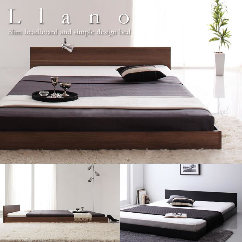 フラットデザインシンプルフロアベッド【llano】ジャーノ：超低価格の